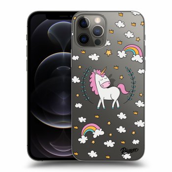 Picasee silikónový prehľadný obal pre Apple iPhone 12 Pro - Unicorn star heaven
