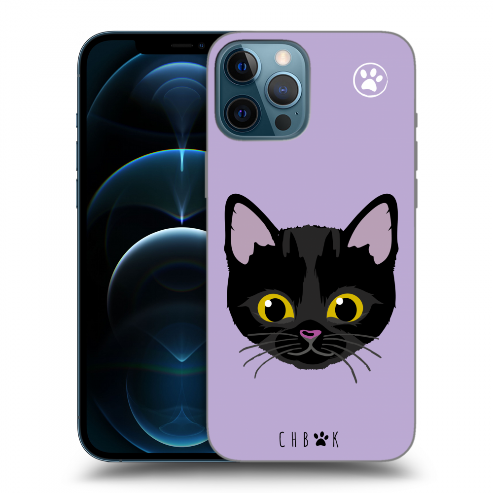 Picasee silikónový prehľadný obal pre Apple iPhone 12 Pro Max - Chybí mi kočky - Fialová