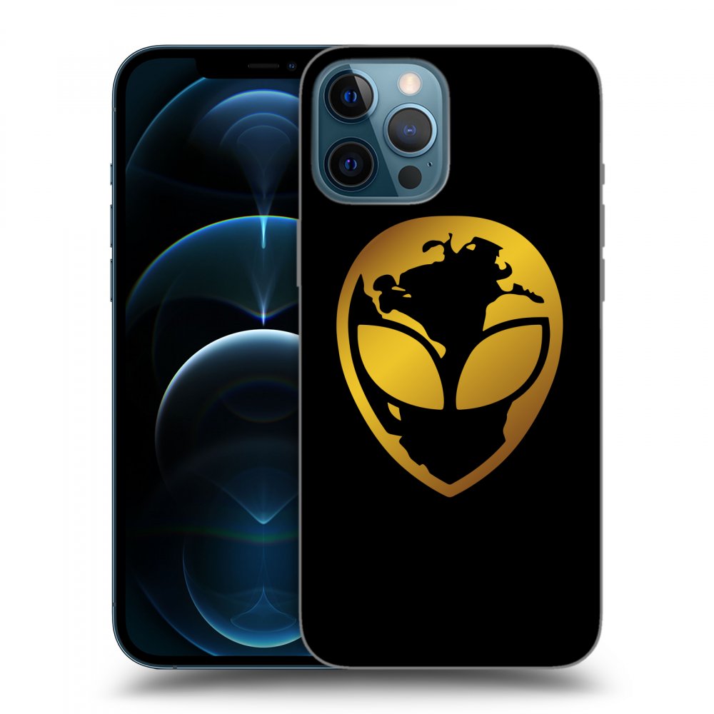 Picasee ULTIMATE CASE pro Apple iPhone 12 Pro Max - EARTH - Gold Alien 3.0