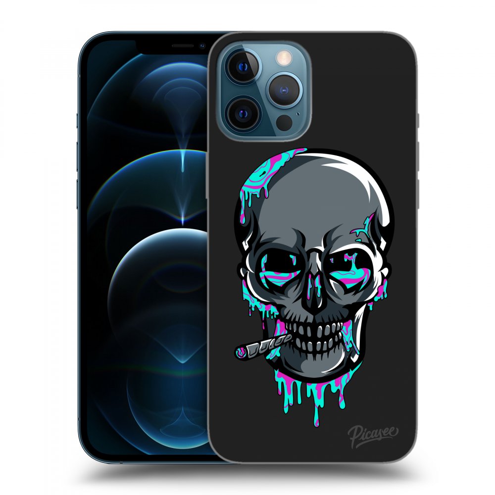 Picasee silikónový čierny obal pre Apple iPhone 12 Pro Max - EARTH - Lebka 3.0