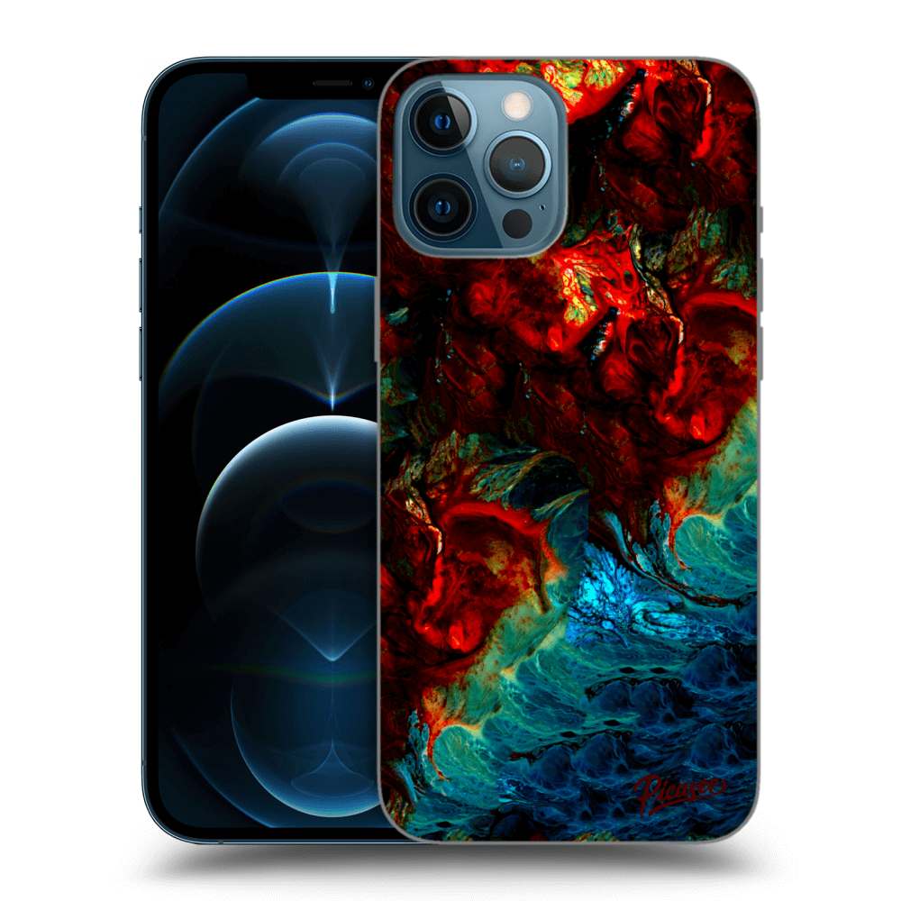 Picasee silikónový čierny obal pre Apple iPhone 12 Pro Max - Universe