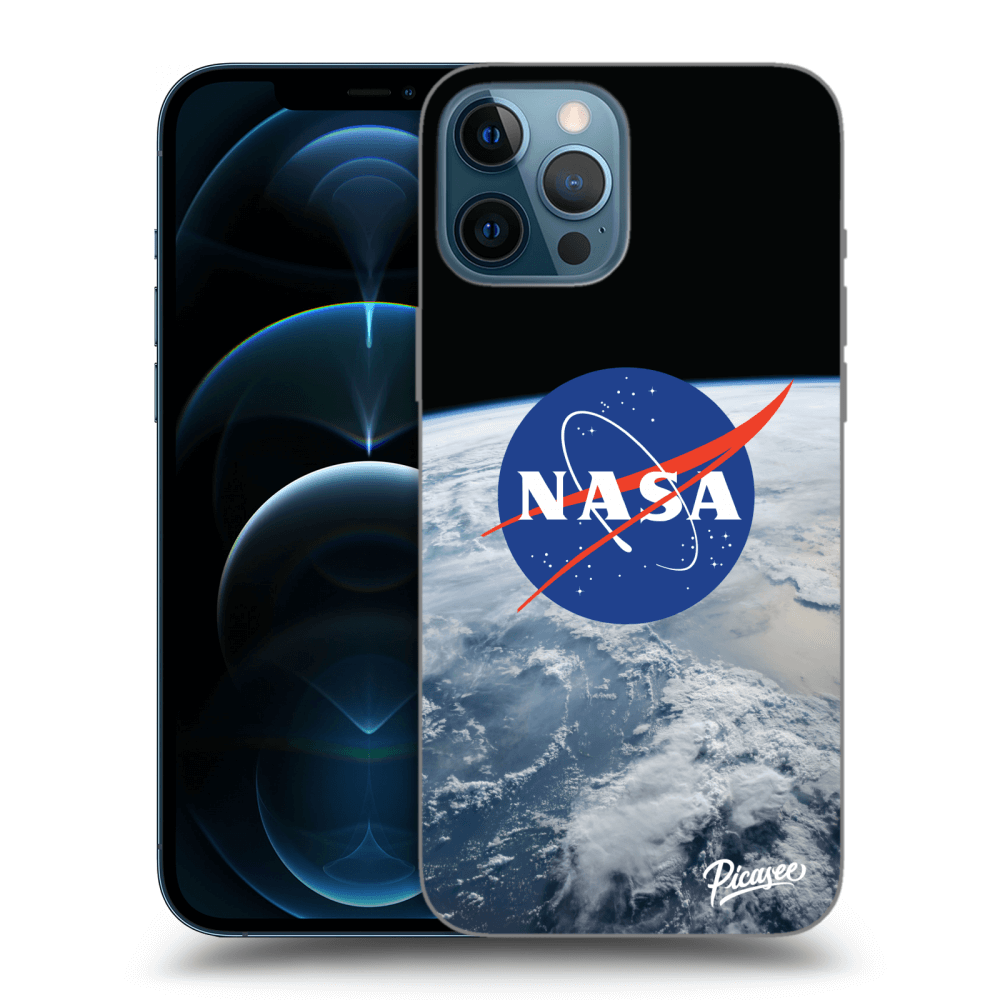 Picasee silikónový čierny obal pre Apple iPhone 12 Pro Max - Nasa Earth