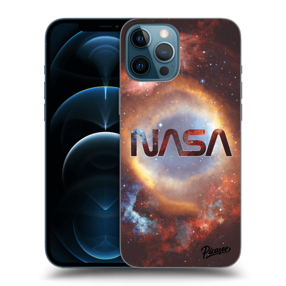 Picasee silikónový čierny obal pre Apple iPhone 12 Pro Max - Nebula