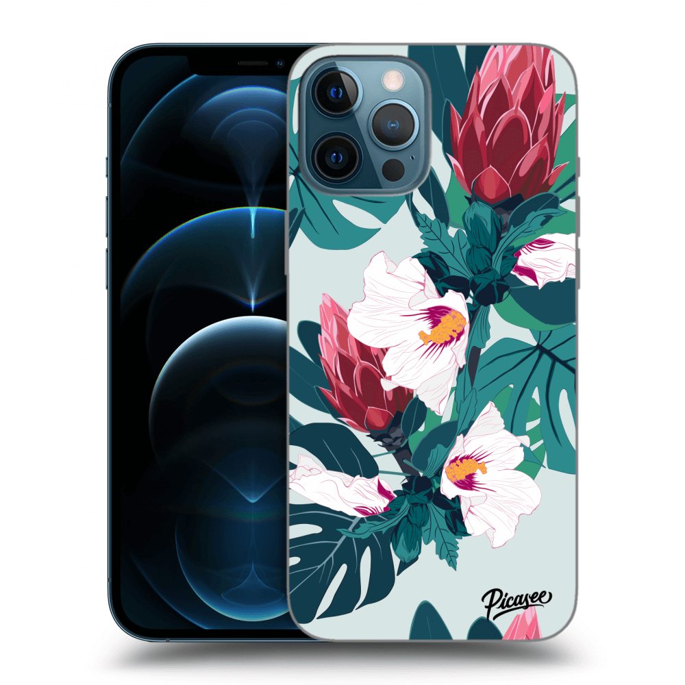Picasee silikónový čierny obal pre Apple iPhone 12 Pro Max - Rhododendron