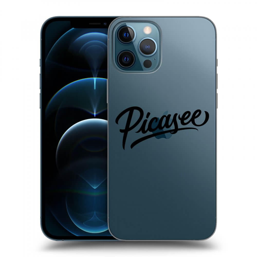 Picasee silikónový prehľadný obal pre Apple iPhone 12 Pro Max - Picasee - old logo - black