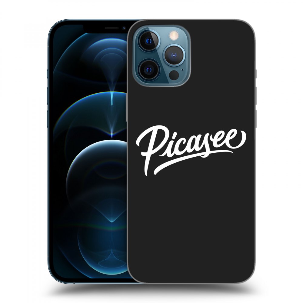 Picasee silikónový čierny obal pre Apple iPhone 12 Pro Max - Picasee - old logo - white