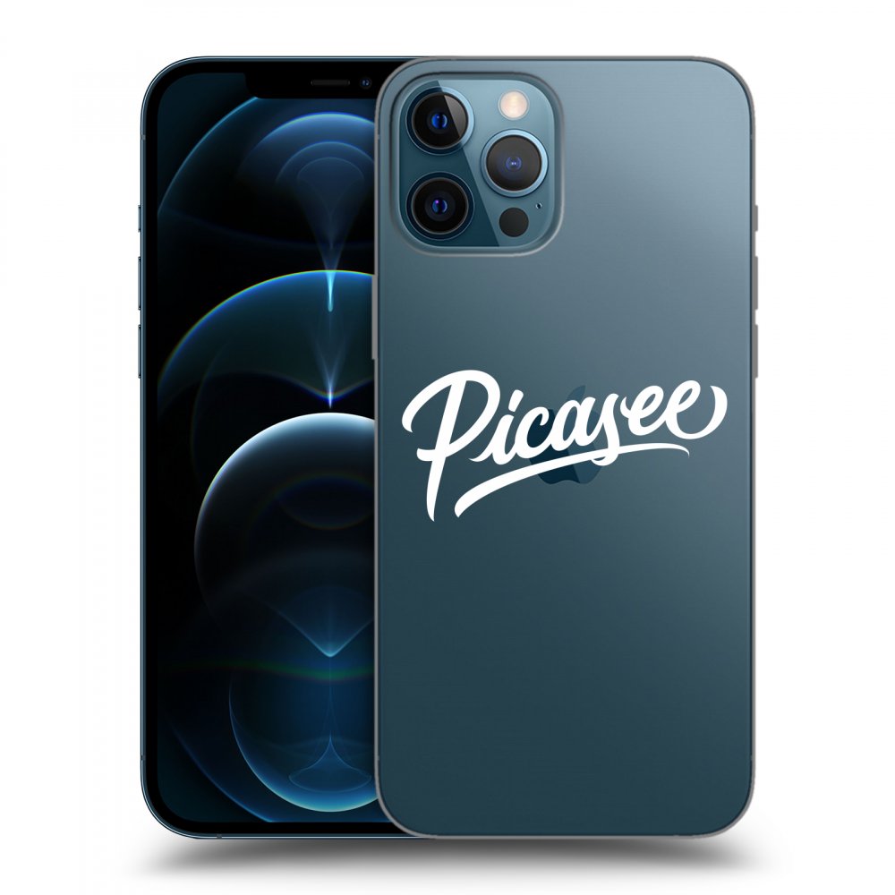 Picasee silikónový prehľadný obal pre Apple iPhone 12 Pro Max - Picasee - old logo - white