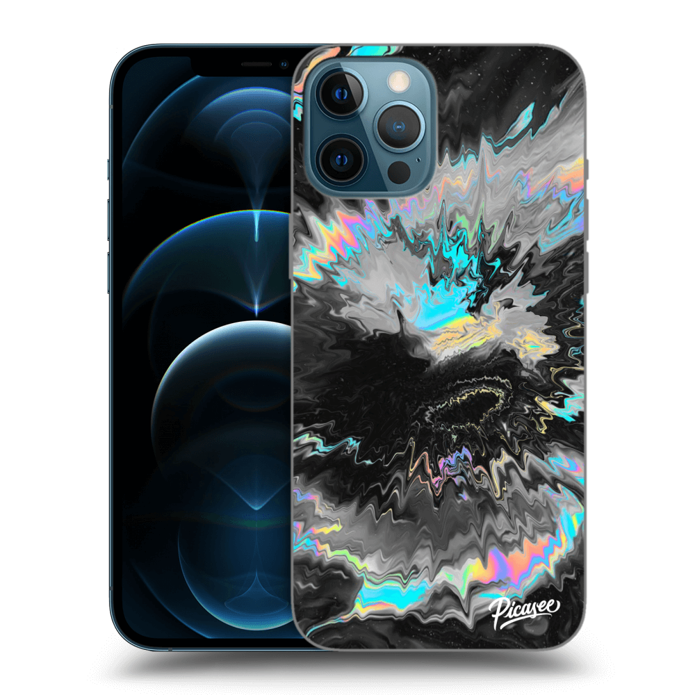 Picasee silikónový čierny obal pre Apple iPhone 12 Pro Max - Magnetic