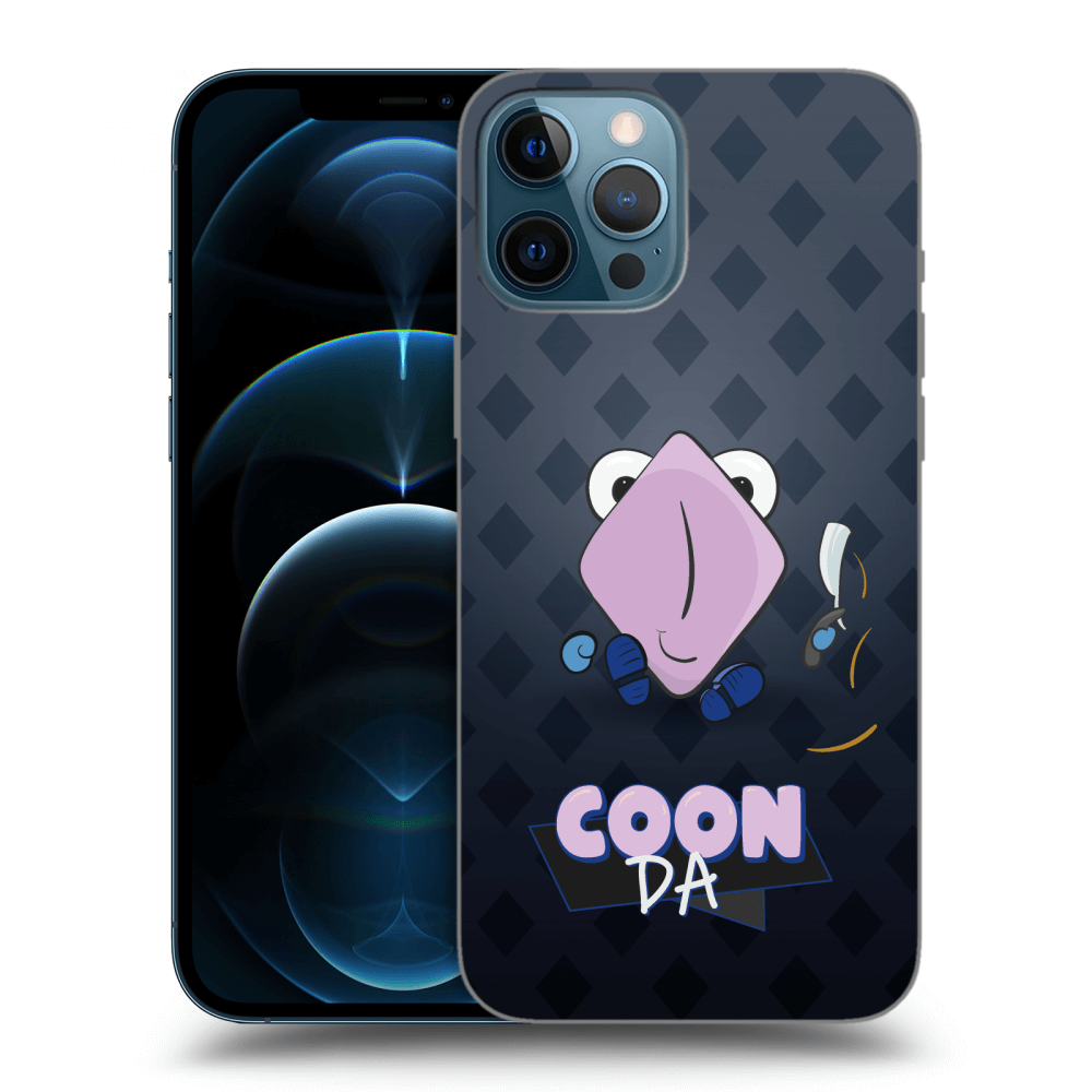 Picasee silikónový prehľadný obal pre Apple iPhone 12 Pro Max - COONDA holátko - tmavá
