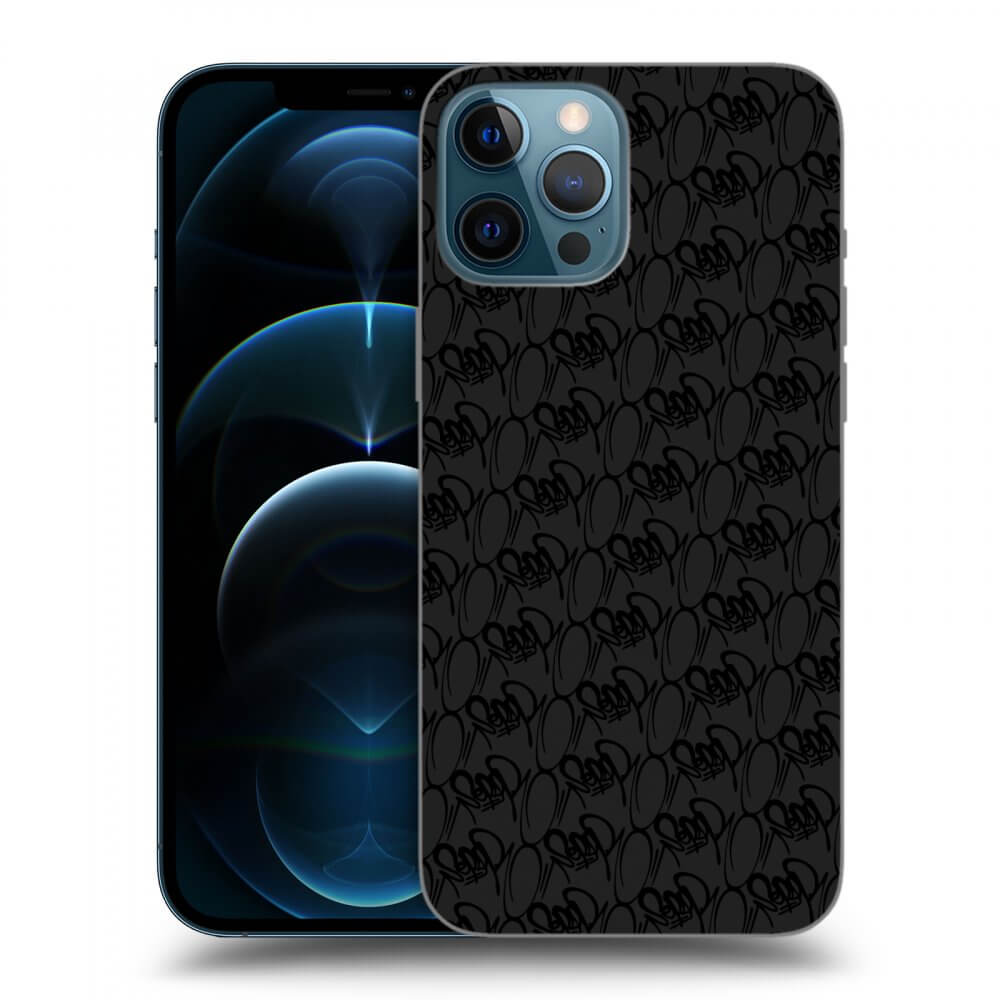Picasee silikónový čierny obal pre Apple iPhone 12 Pro Max - Separ - Black On Black 2