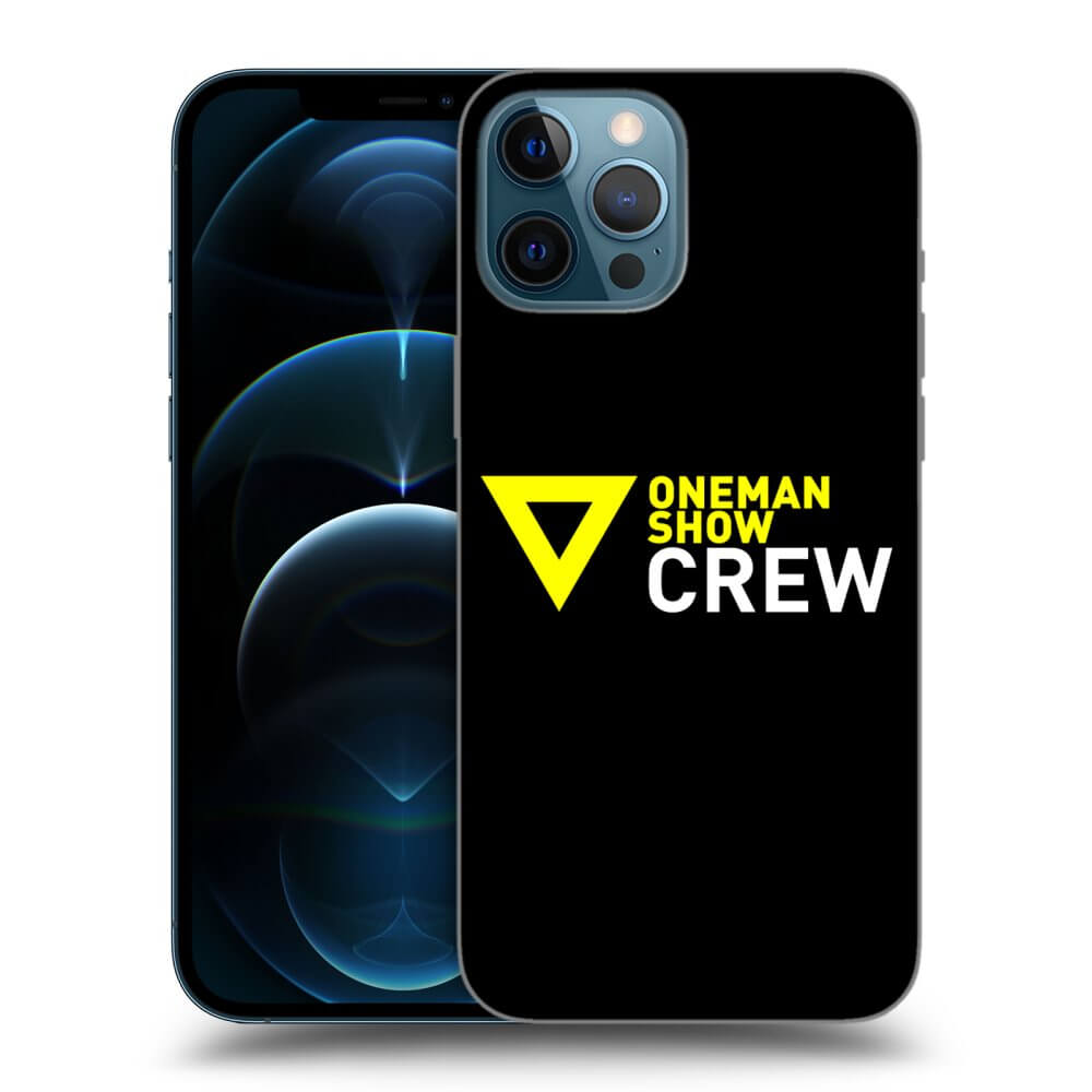 Picasee silikónový čierny obal pre Apple iPhone 12 Pro Max - ONEMANSHOW CREW