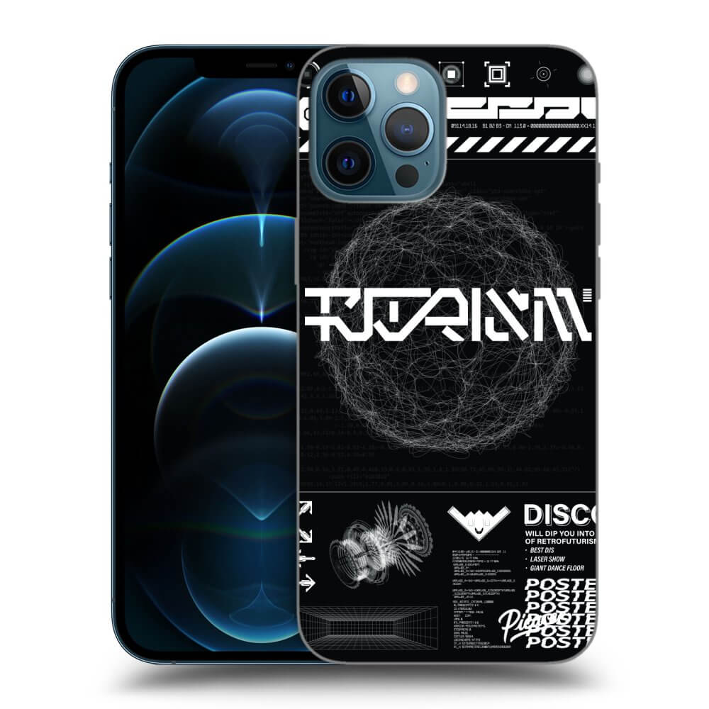 Picasee silikónový čierny obal pre Apple iPhone 12 Pro Max - BLACK DISCO