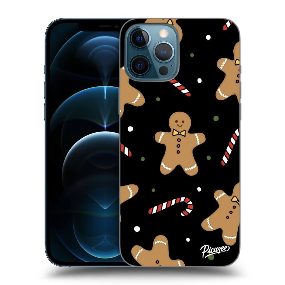 Picasee silikónový čierny obal pre Apple iPhone 12 Pro Max - Gingerbread