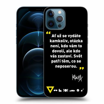 Picasee ULTIMATE CASE MagSafe pro Apple iPhone 12 Pro Max - Kazma - SVĚT PATŘÍ TĚM, CO SE NEPOSEROU