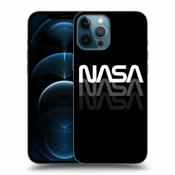 Picasee silikónový čierny obal pre Apple iPhone 12 Pro Max - NASA Triple