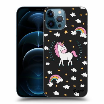 Picasee silikónový čierny obal pre Apple iPhone 12 Pro Max - Unicorn star heaven