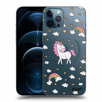 Picasee silikónový prehľadný obal pre Apple iPhone 12 Pro Max - Unicorn star heaven