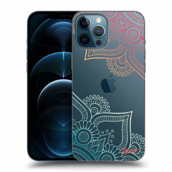 Picasee silikónový prehľadný obal pre Apple iPhone 12 Pro Max - Flowers pattern