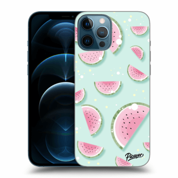 Picasee silikónový čierny obal pre Apple iPhone 12 Pro Max - Watermelon 2
