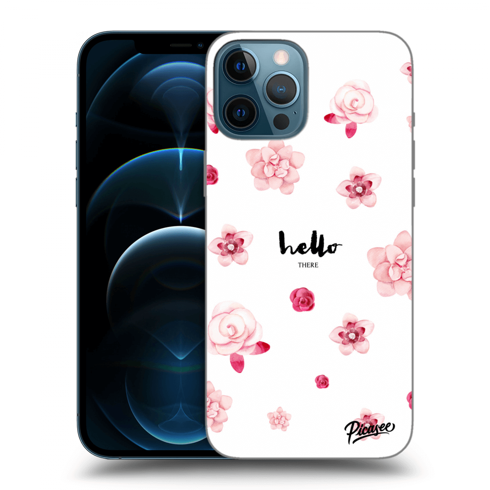 Picasee silikónový čierny obal pre Apple iPhone 12 Pro Max - Hello there