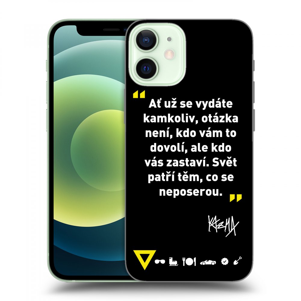 Picasee ULTIMATE CASE MagSafe pro Apple iPhone 12 mini - Kazma - SVĚT PATŘÍ TĚM, CO SE NEPOSEROU