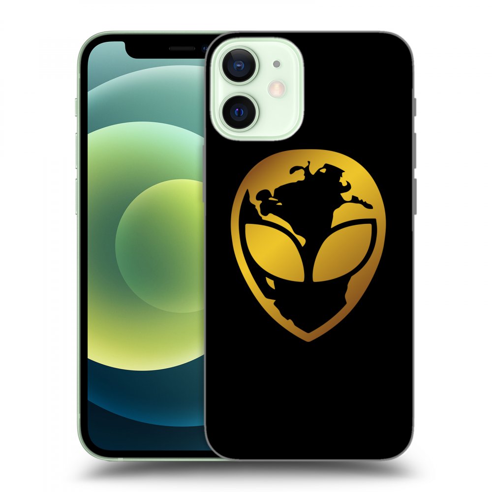 Picasee ULTIMATE CASE pro Apple iPhone 12 mini - EARTH - Gold Alien 3.0