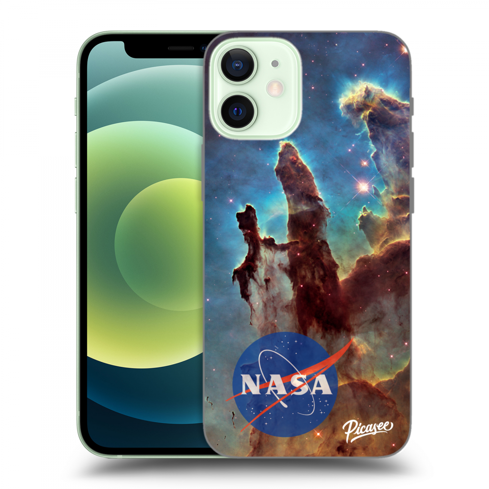 Picasee silikónový čierny obal pre Apple iPhone 12 mini - Eagle Nebula