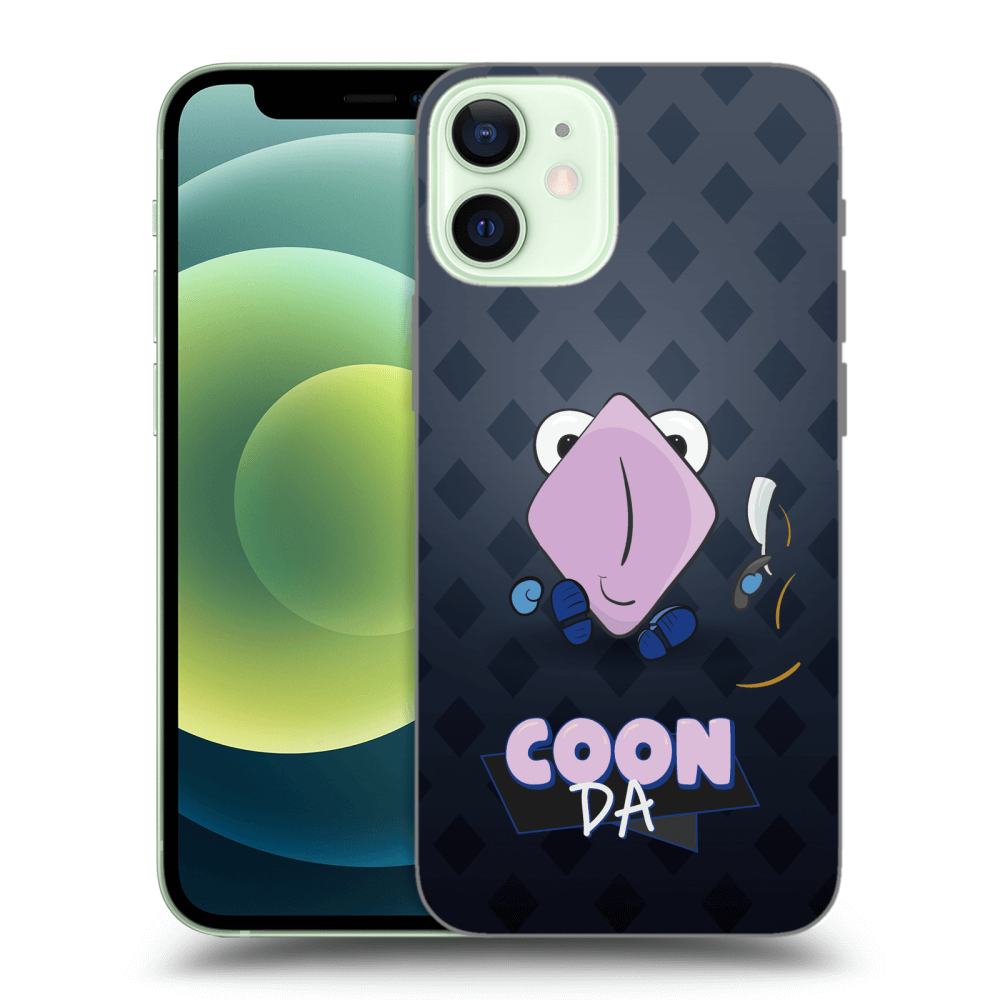 Picasee silikónový prehľadný obal pre Apple iPhone 12 mini - COONDA holátko - tmavá