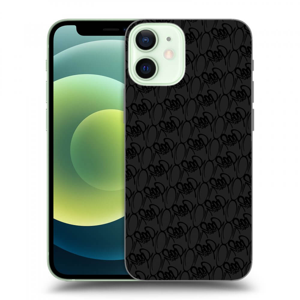 Picasee silikónový čierny obal pre Apple iPhone 12 mini - Separ - Black On Black 2