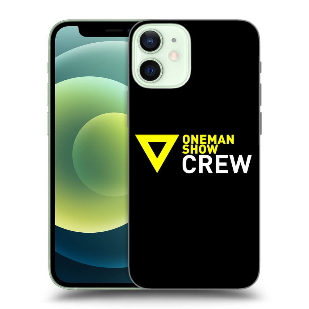 Picasee silikónový čierny obal pre Apple iPhone 12 mini - ONEMANSHOW CREW
