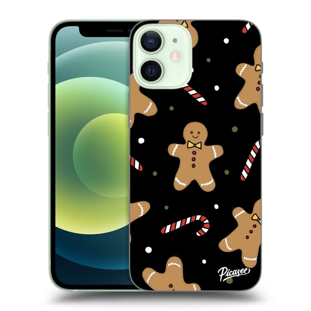 Picasee silikónový čierny obal pre Apple iPhone 12 mini - Gingerbread