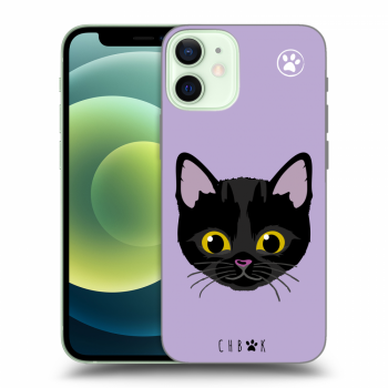 Picasee silikónový prehľadný obal pre Apple iPhone 12 mini - Chybí mi kočky - Fialová