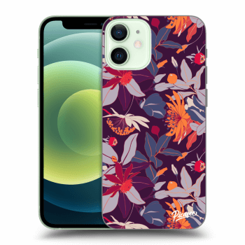 Obal pre Apple iPhone 12 mini - Purple Leaf