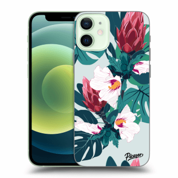 Picasee silikónový prehľadný obal pre Apple iPhone 12 mini - Rhododendron