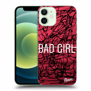 Picasee silikónový prehľadný obal pre Apple iPhone 12 mini - Bad girl