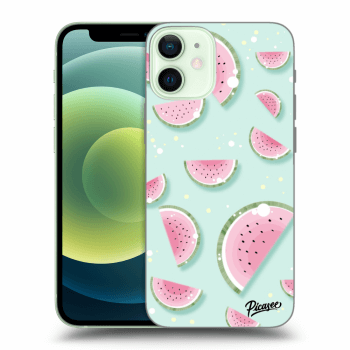 Picasee silikónový prehľadný obal pre Apple iPhone 12 mini - Watermelon 2