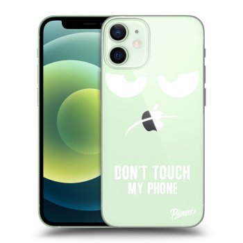 Picasee silikónový prehľadný obal pre Apple iPhone 12 mini - Don't Touch My Phone