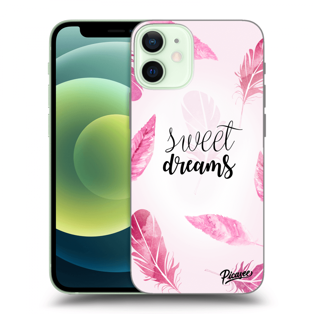 Picasee silikónový čierny obal pre Apple iPhone 12 mini - Sweet dreams