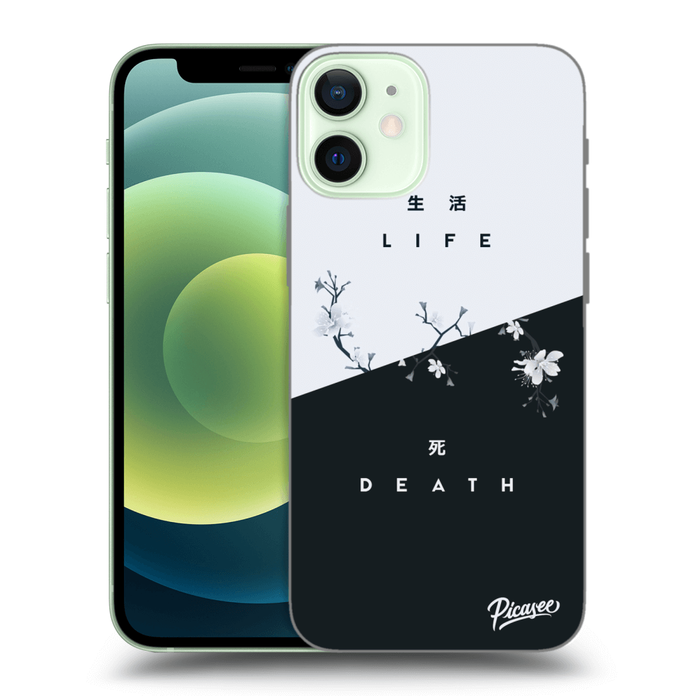 Picasee silikónový čierny obal pre Apple iPhone 12 mini - Life - Death