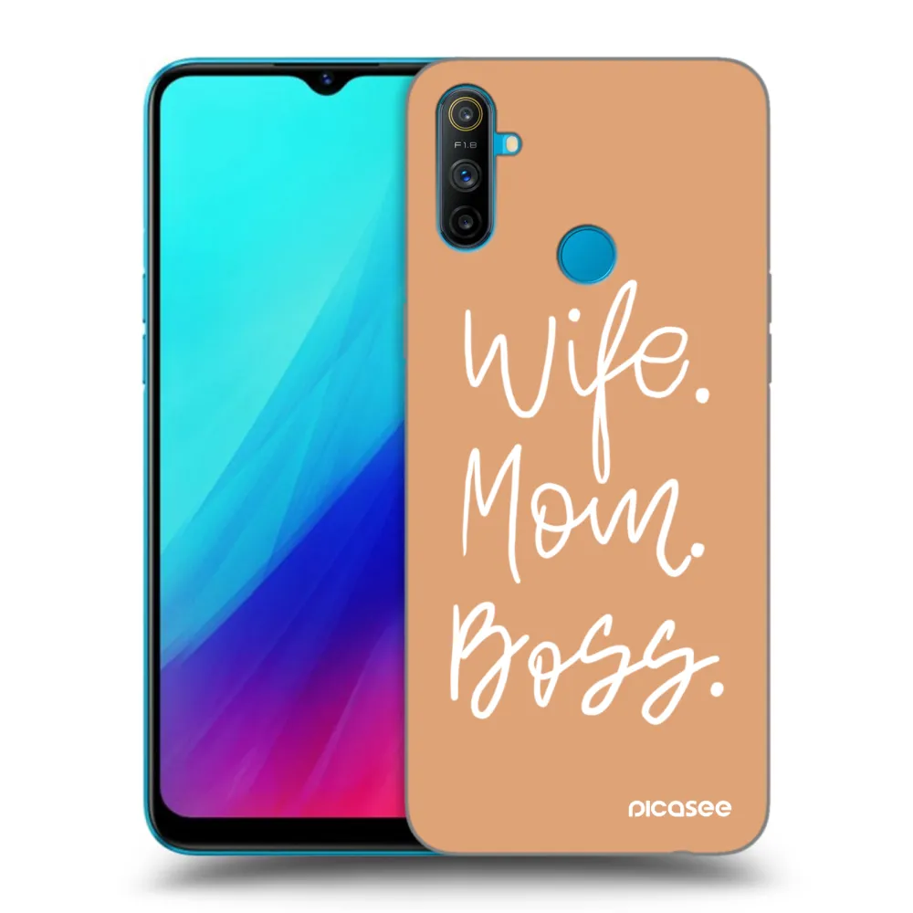 Picasee silikónový čierny obal pre Realme C3 - Boss Mama