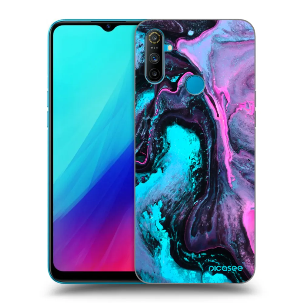 Picasee silikónový čierny obal pre Realme C3 - Lean 2