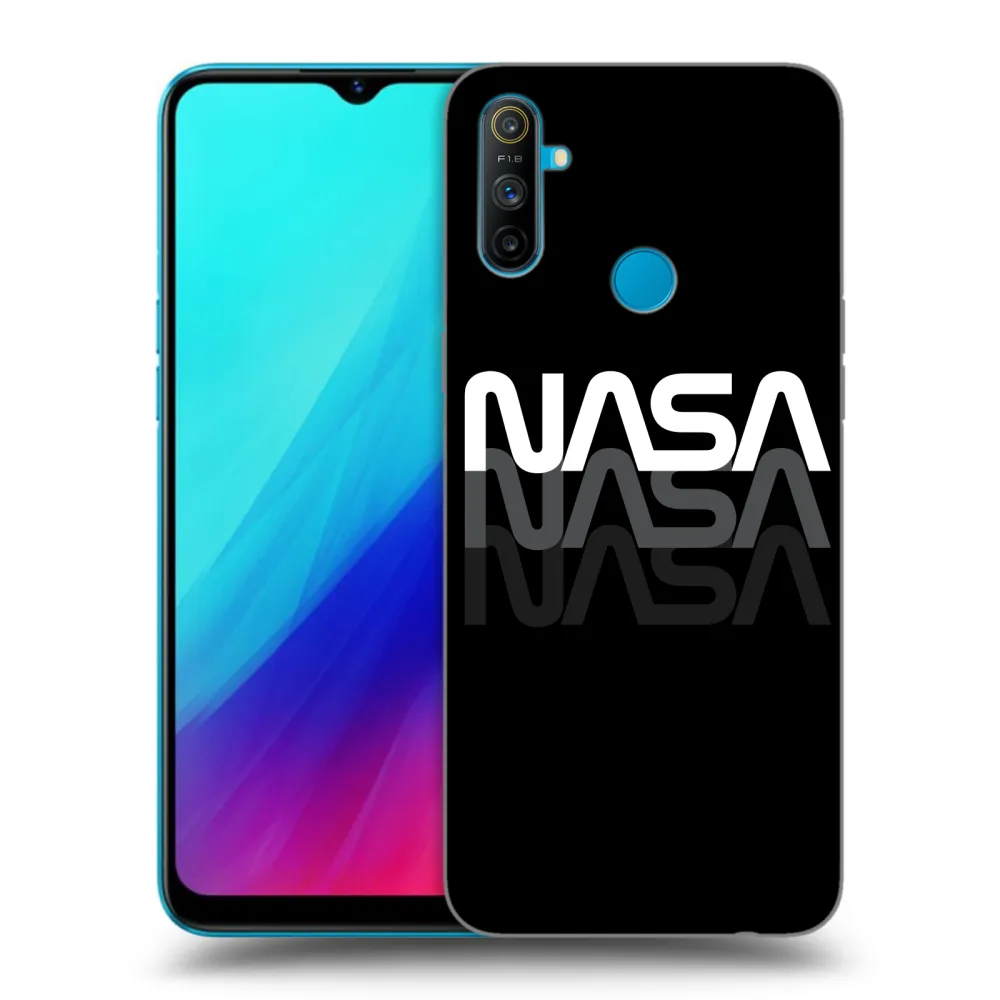 Picasee silikónový čierny obal pre Realme C3 - NASA Triple
