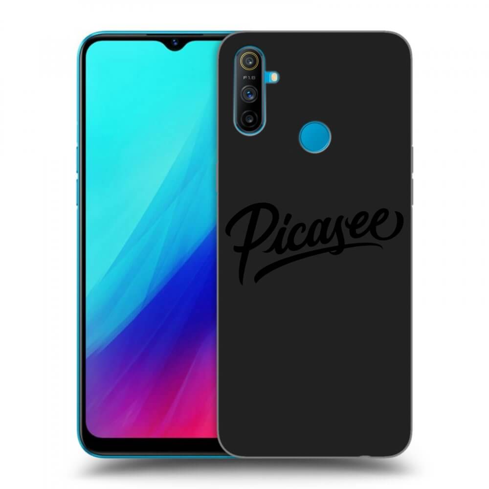 Picasee silikónový čierny obal pre Realme C3 - Picasee - old logo - black