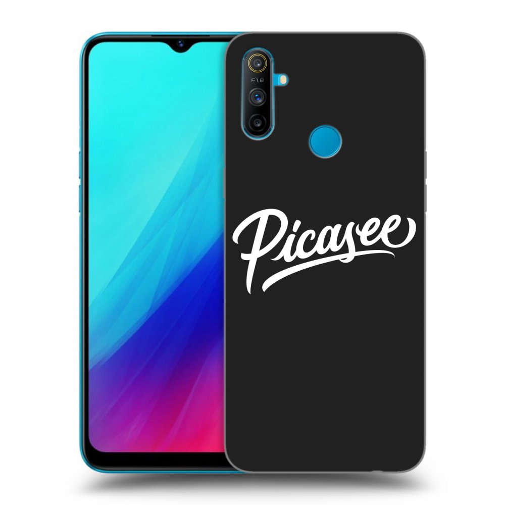 Picasee silikónový čierny obal pre Realme C3 - Picasee - old logo - white