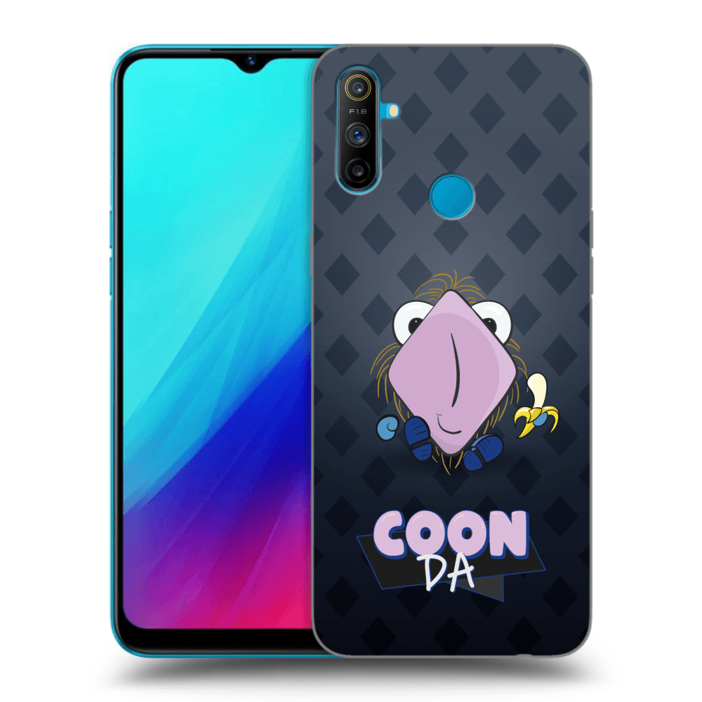 Picasee silikónový čierny obal pre Realme C3 - COONDA chlupatka - tmavá