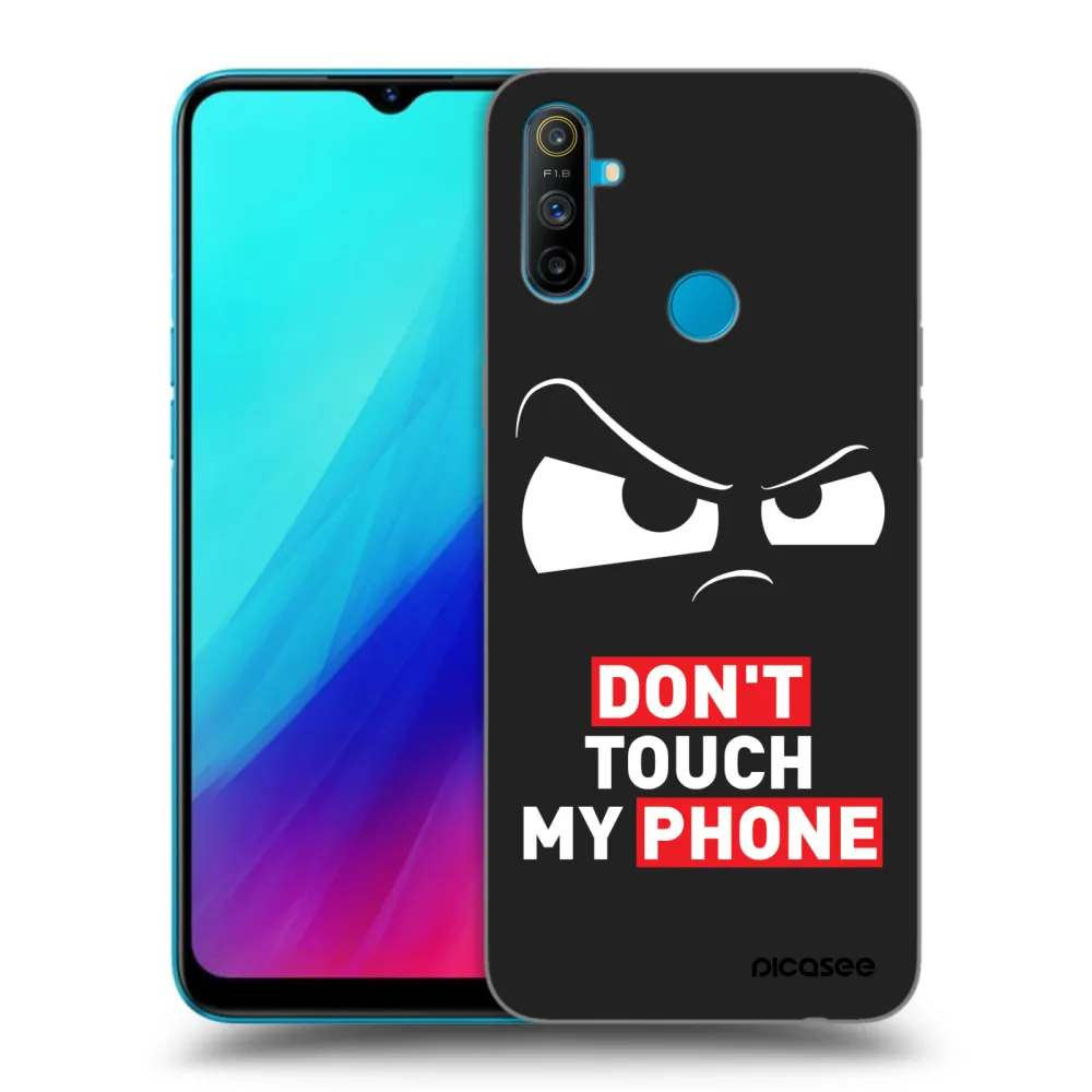 Picasee silikónový čierny obal pre Realme C3 - Cloudy Eye - Transparent