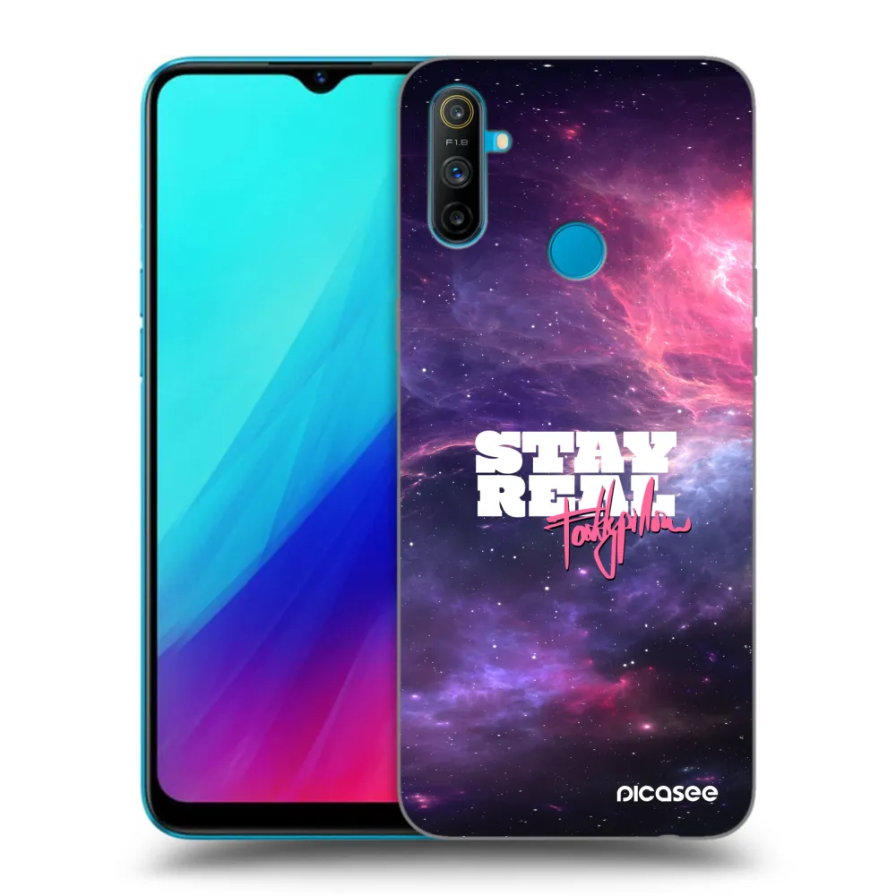 Picasee silikónový čierny obal pre Realme C3 - Stay Real