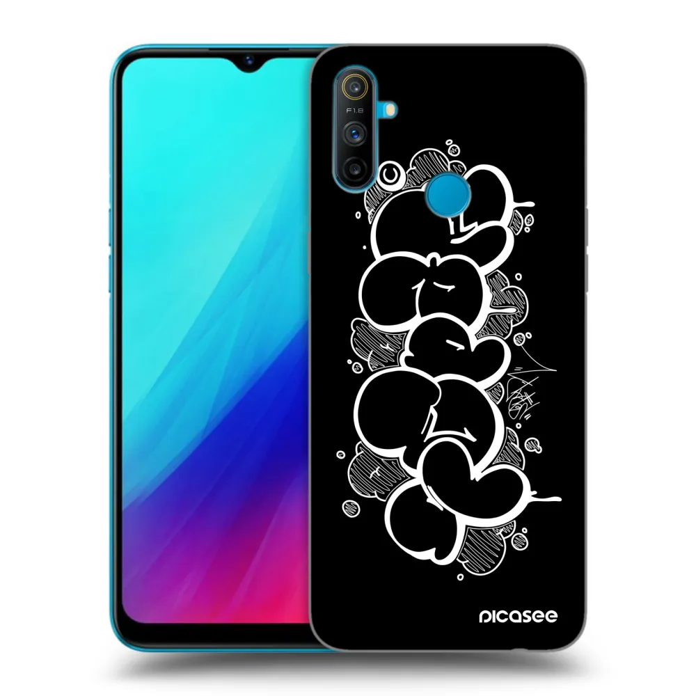 Picasee silikónový čierny obal pre Realme C3 - Throw UP