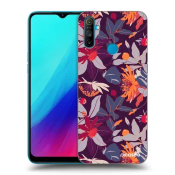 Obal pre Realme C3 - Purple Leaf