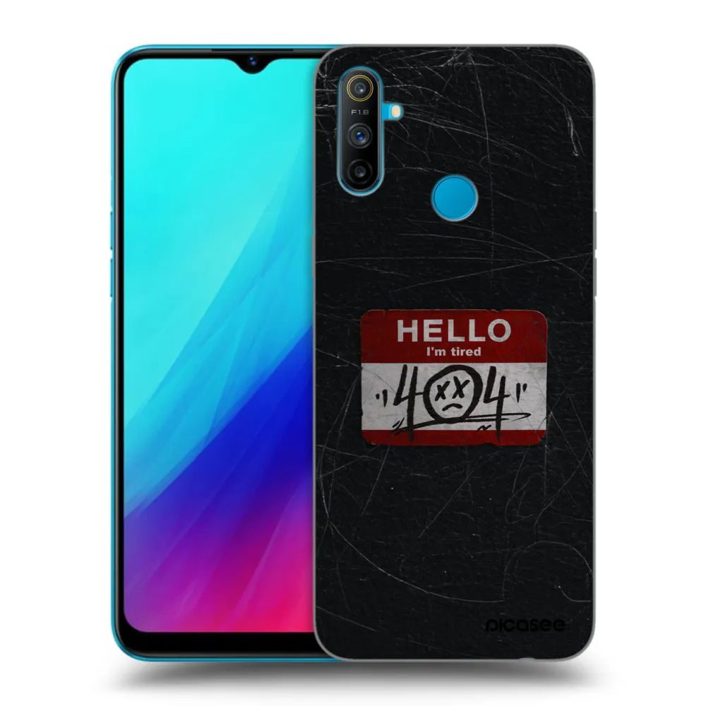 Picasee silikónový čierny obal pre Realme C3 - HELLO 404